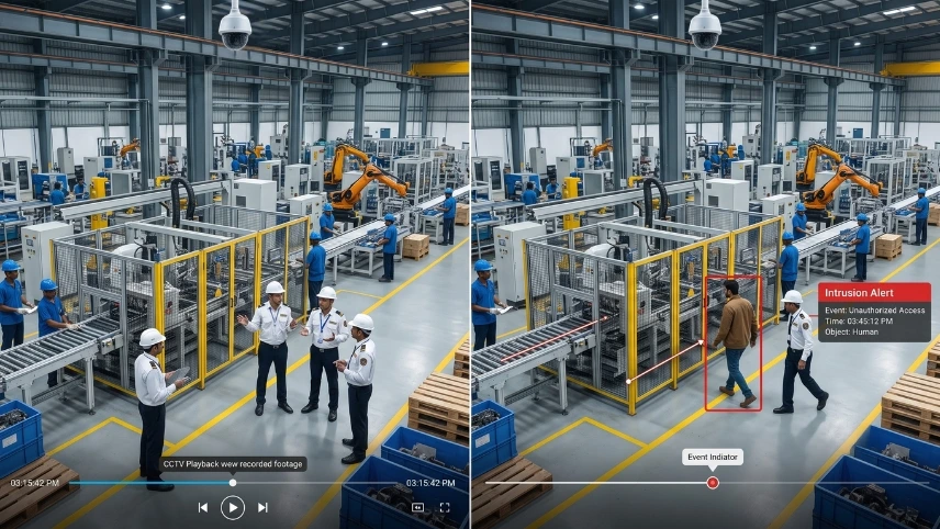 AI video analytics for manufacturing plants in India — safety, attendance and productivity monitoring overview