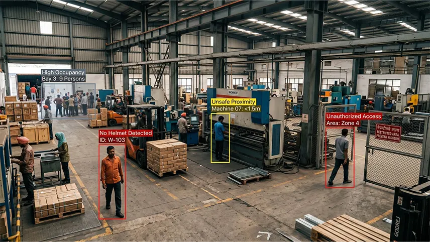 Core use cases of AI video analytics — PPE detection, intruder alerts, crowd monitoring and more