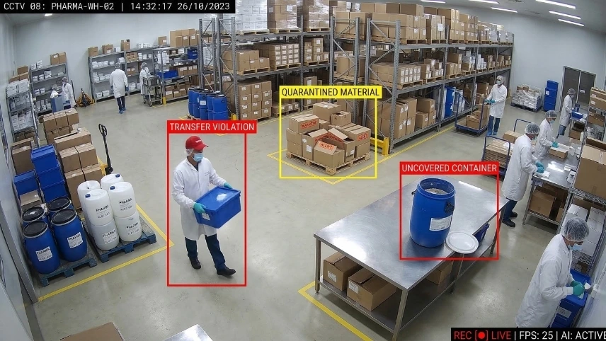 AI Video Analytics Across a Chemical Manufacturing Facility