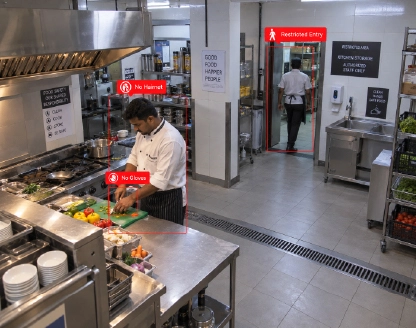 Kitchen Safety & Access Monitoring illustration